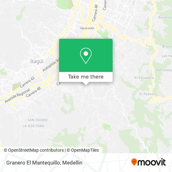 Granero El Mantequillo map