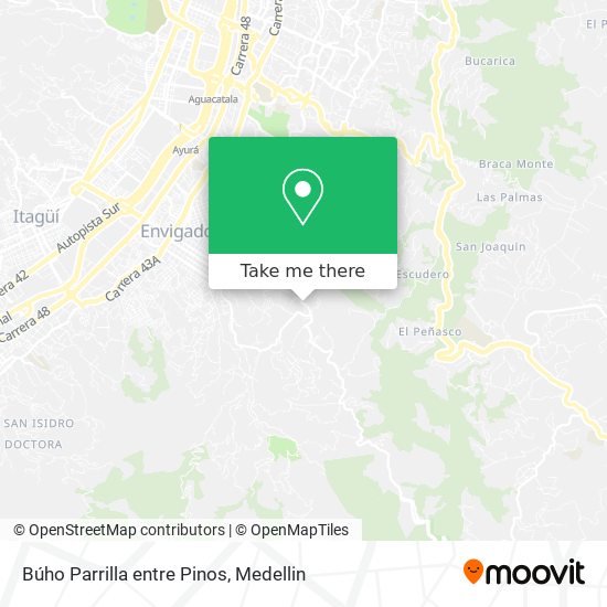 Búho Parrilla entre Pinos map