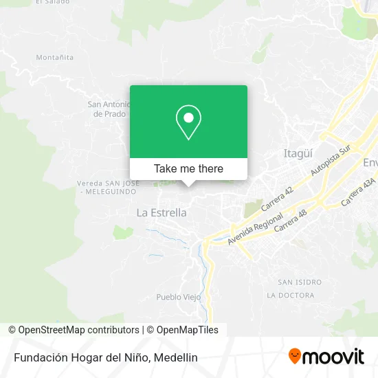 Fundación Hogar del Niño map