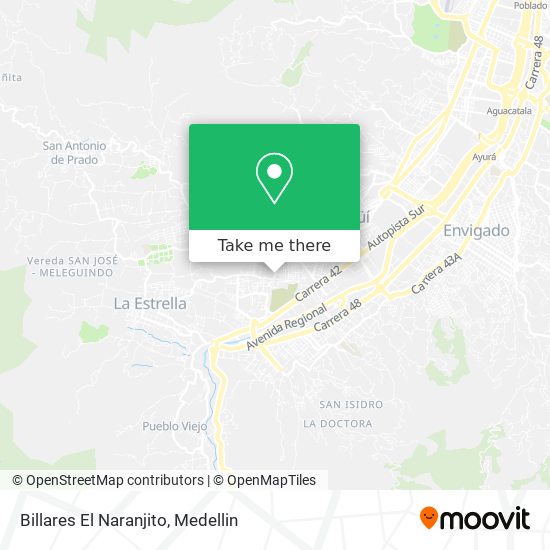 Billares El Naranjito map