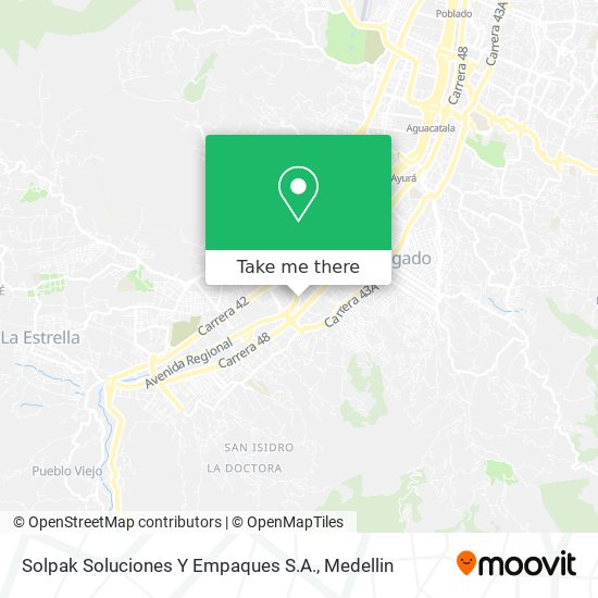 Mapa de Solpak Soluciones Y Empaques S.A.
