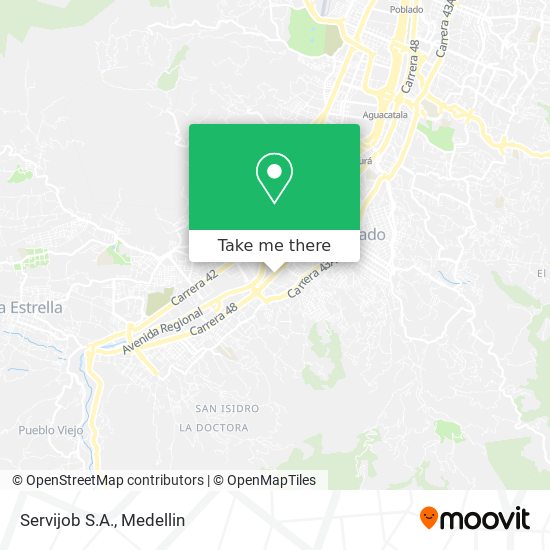 Mapa de Servijob S.A.