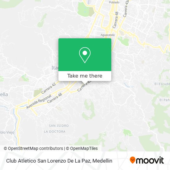 Club Atletico San Lorenzo De La Paz map