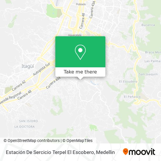 Estación De Sercicio Terpel El Escobero map