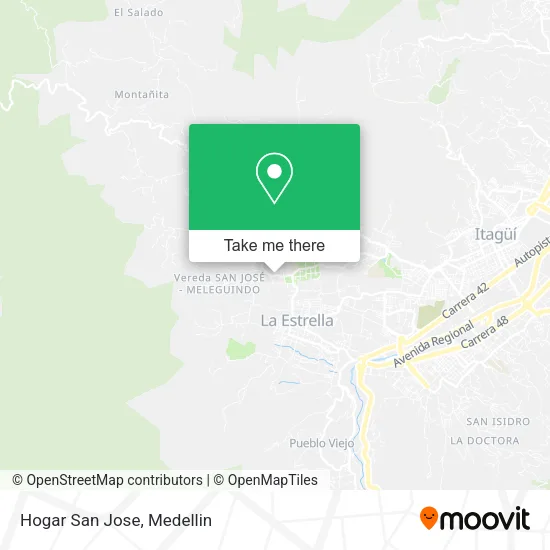 Hogar San Jose map