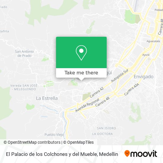 Mapa de El Palacio de los Colchones y del Mueble