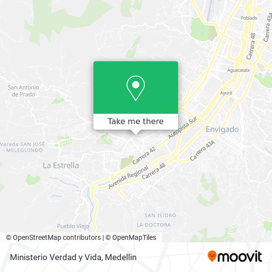 Ministerio Verdad y Vida map