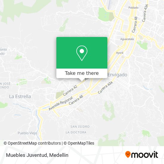 Muebles Juventud map