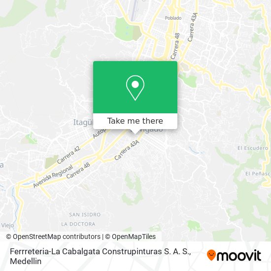 Mapa de Ferrreteria-La Cabalgata Construpinturas S. A. S.