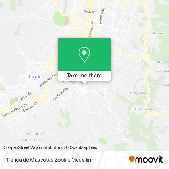 Tienda de Mascotas Zoolin map