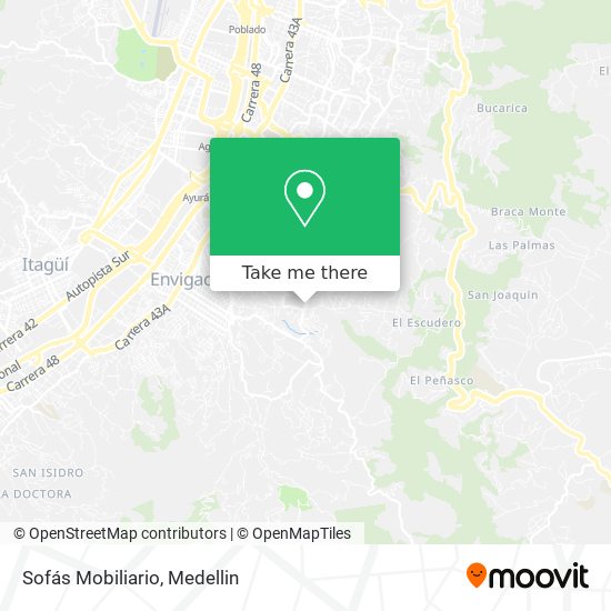 Mapa de Sofás Mobiliario
