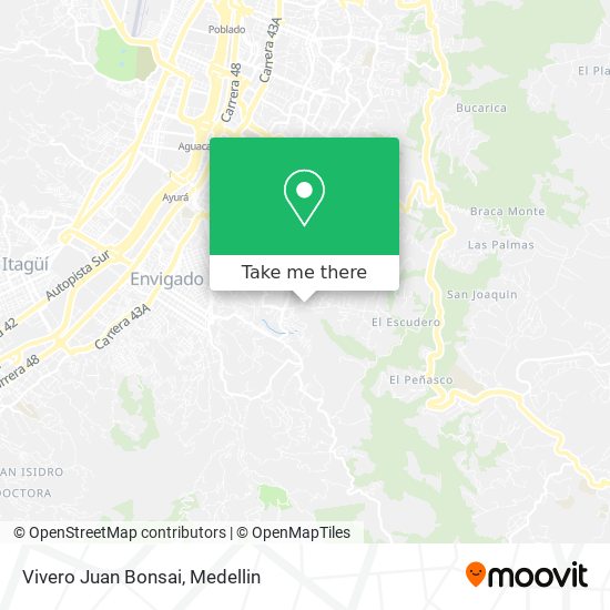 Mapa de Vivero Juan Bonsai