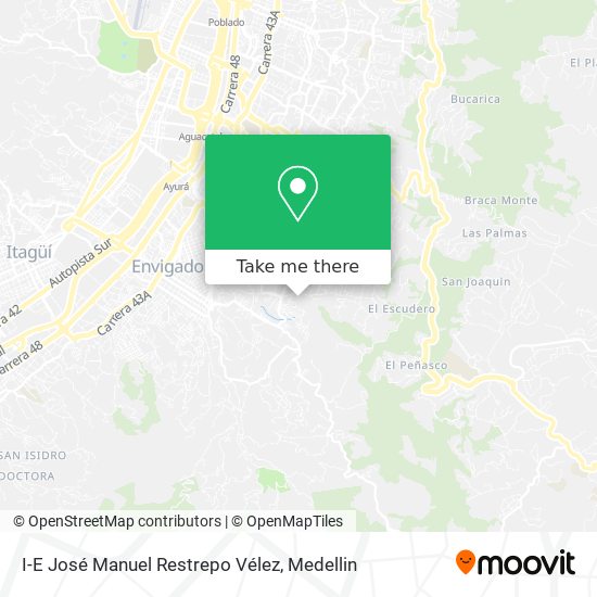 I-E José Manuel Restrepo Vélez map