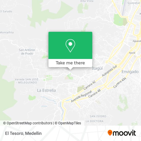 Mapa de El Tesoro