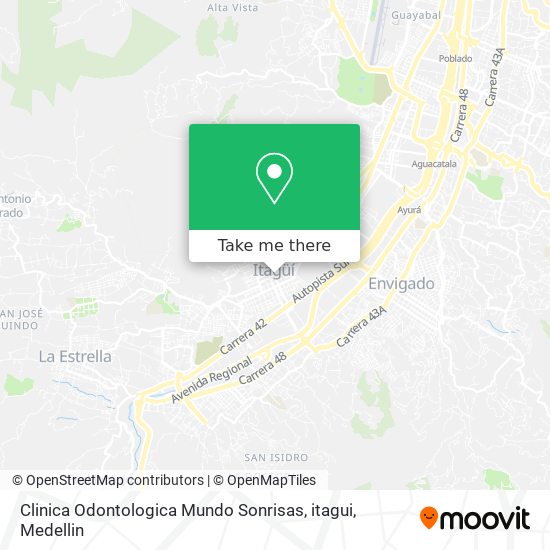 Clinica Odontologica Mundo Sonrisas, itagui map