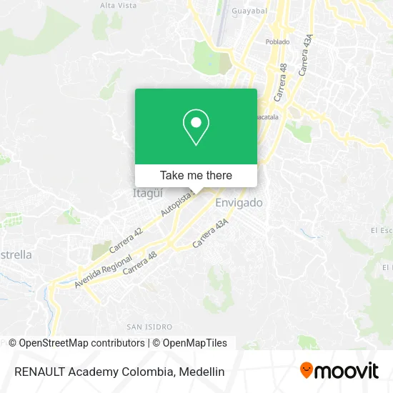 RENAULT Academy Colombia map