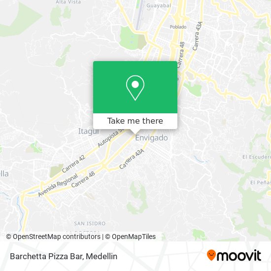 Barchetta Pizza Bar map