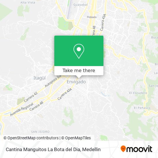 Mapa de Cantina Manguitos La Bota del Dia