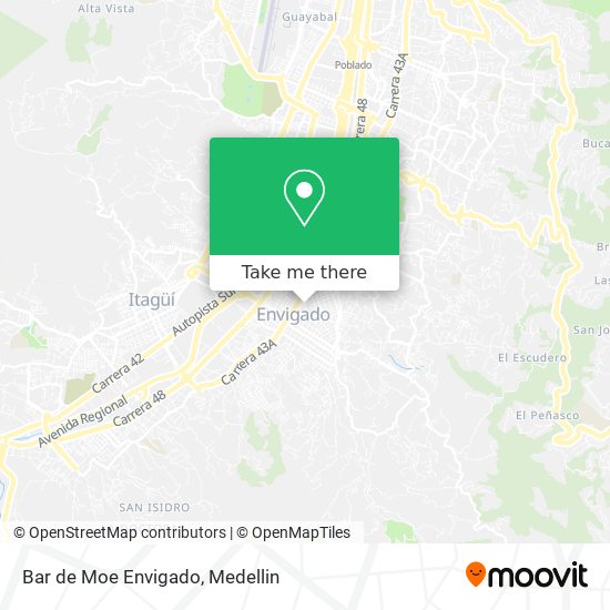 Bar de Moe Envigado map