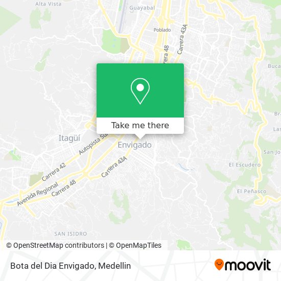 Bota del Dia Envigado map