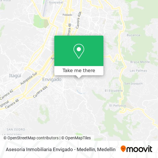 Asesoria Inmobiliaria Envigado - Medellin map