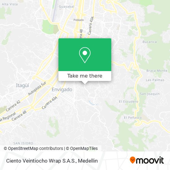 Mapa de Ciento Veintiocho Wrap S.A.S.