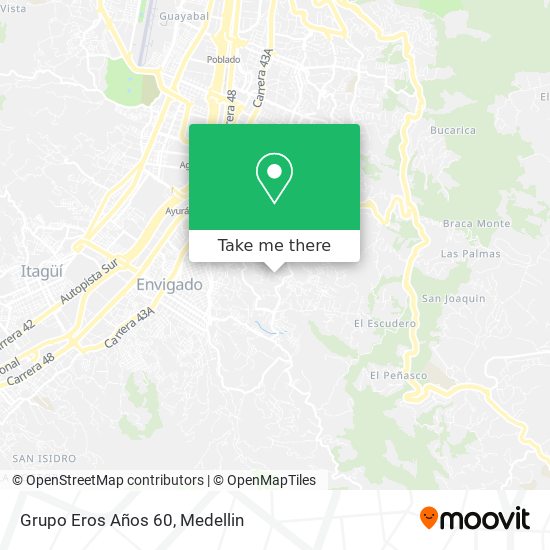 Grupo Eros Años 60 map