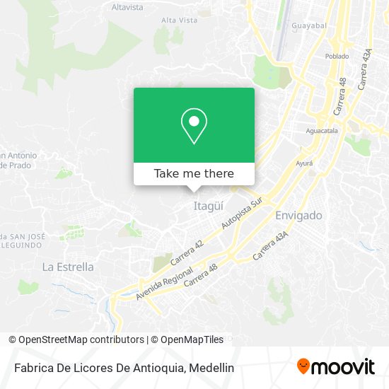 Fabrica De Licores De Antioquia map