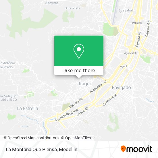La Montaña Que Piensa map