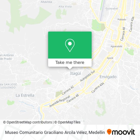 Mapa de Museo Comunitario Graciliano Arcila Vélez