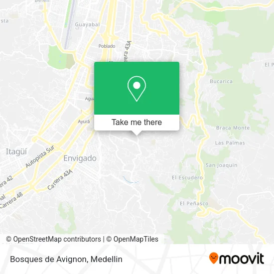 Bosques de Avignon map