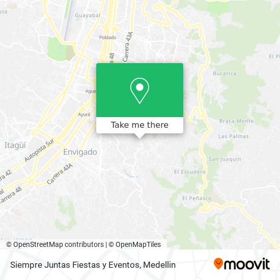 Siempre Juntas Fiestas y Eventos map