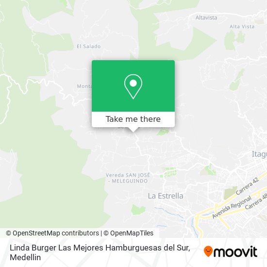 Linda Burger Las Mejores Hamburguesas del Sur map