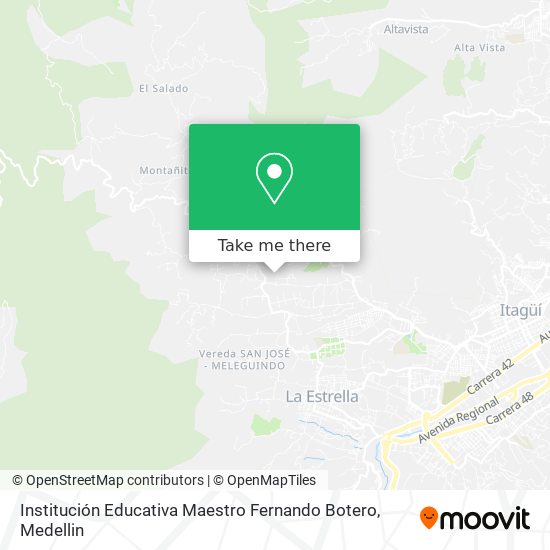 Mapa de Institución Educativa Maestro Fernando Botero