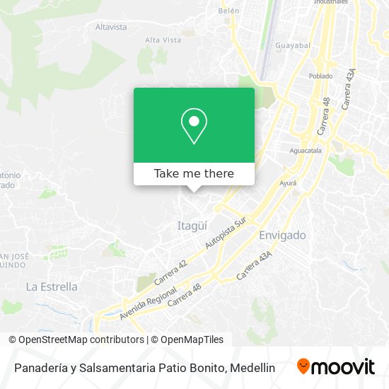Mapa de Panadería y Salsamentaria Patio Bonito