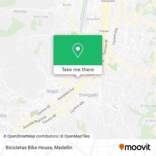 Bicicletas Bike House map