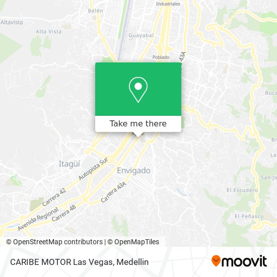 CARIBE MOTOR Las Vegas map