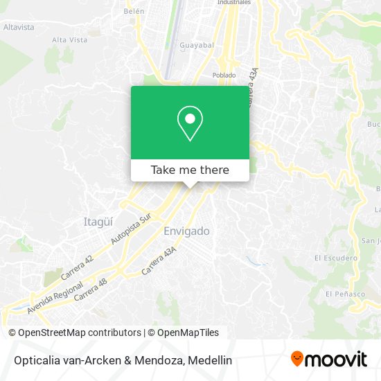 Mapa de Opticalia van-Arcken & Mendoza