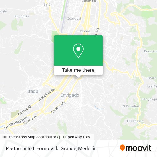 Restaurante Il Forno Villa Grande map