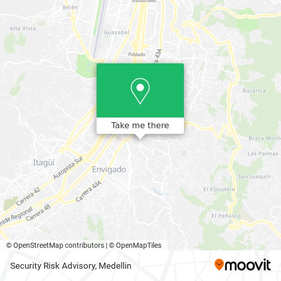 Security Risk Advisory map