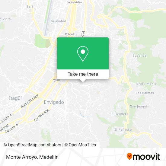 Monte Arroyo map
