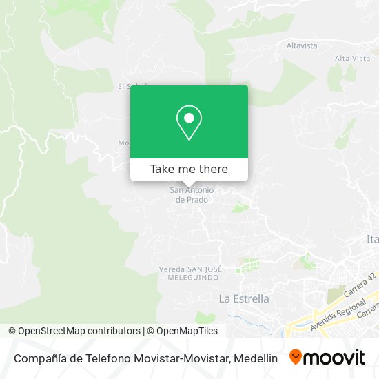 Compañía de Telefono Movistar-Movistar map