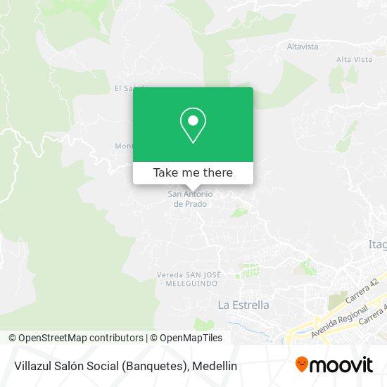 Mapa de Villazul Salón Social (Banquetes)