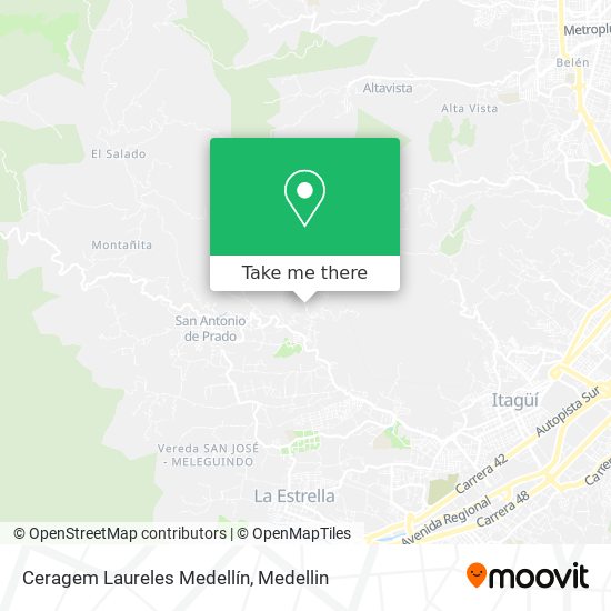 Mapa de Ceragem Laureles Medellín