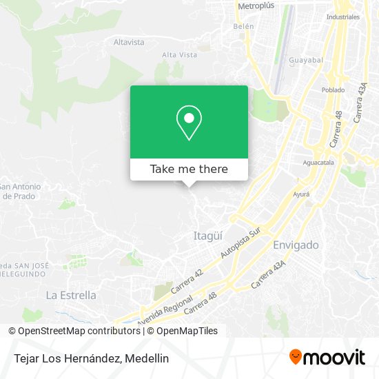 Mapa de Tejar Los Hernández