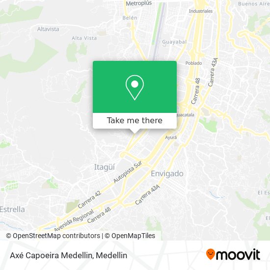 Axé Capoeira Medellin map