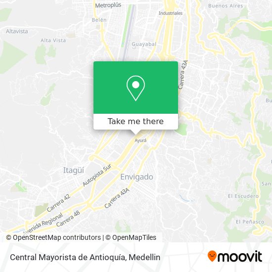 Central Mayorista de Antioquía map