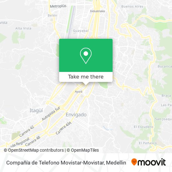 Mapa de Compañía de Telefono Movistar-Movistar