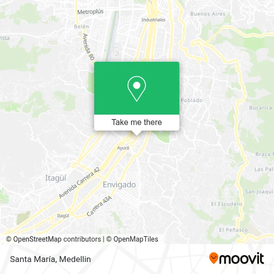 Santa María map