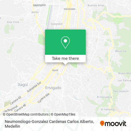 Mapa de Neumonólogo-Gonzalez Cardenas Carlos Alberto